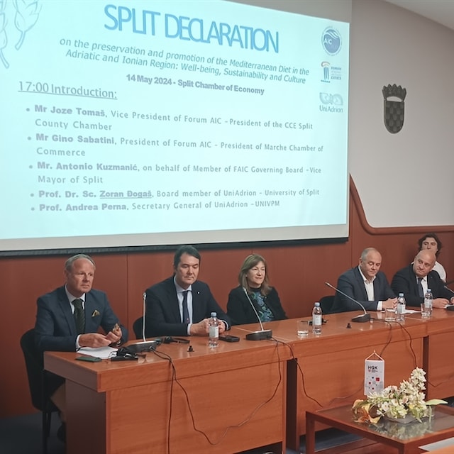 Predstavnici Foruma jadransko-jonske regije u Splitu potpisali Deklaraciju o mediteranskoj prehrani