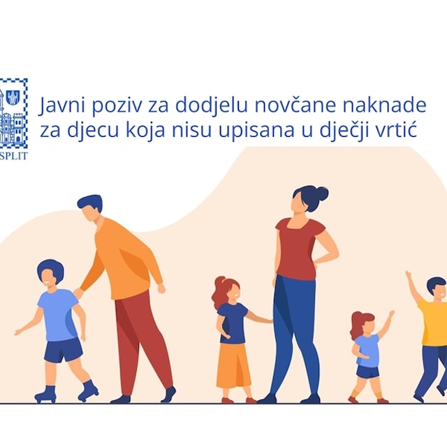 Novčana pomoć za roditelje djece neupisane u vrtiće Grada Splita
