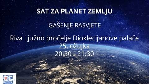 Split se pridružuje akciji „Sat za planet Zemlju“ 2023.