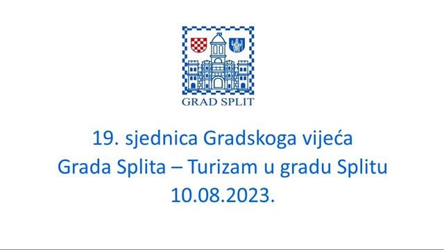Devetnaesta sjednica Gradskoga vijeća Grada Splita - tematska