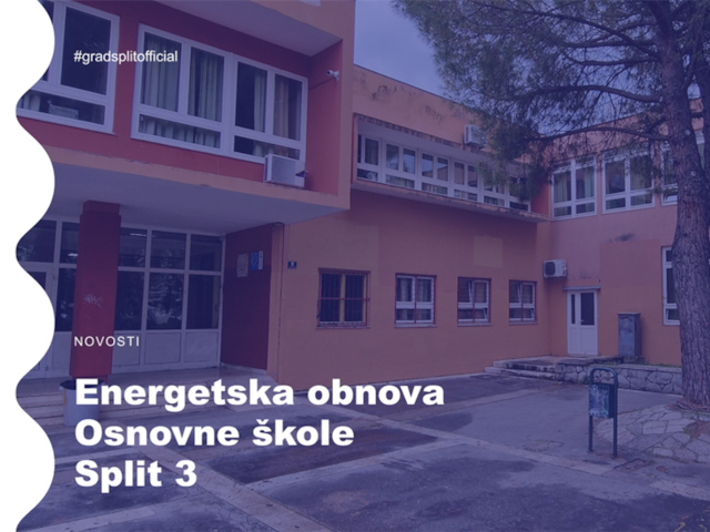 Potpisan Ugovor za dodjelu bespovratnih sredstava za projekt energetske obnove Osnovne škole Split 3