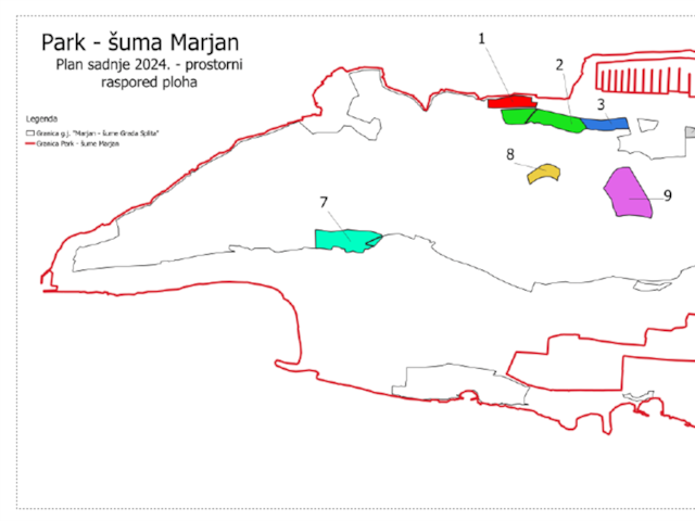 Započela nova sadnja za 2024. godinu u sklopu programa gospodarenja Park šumom Marjan