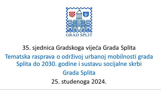 35. sjednica Gradskoga vijeća Grada Splita