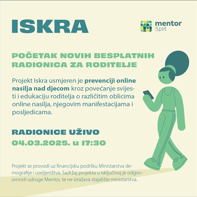 Novi ciklus radionica za roditelje "Iskra"